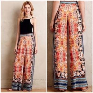 Anthropologie Ranna Gill colorful wide leg palazzo pants 7679